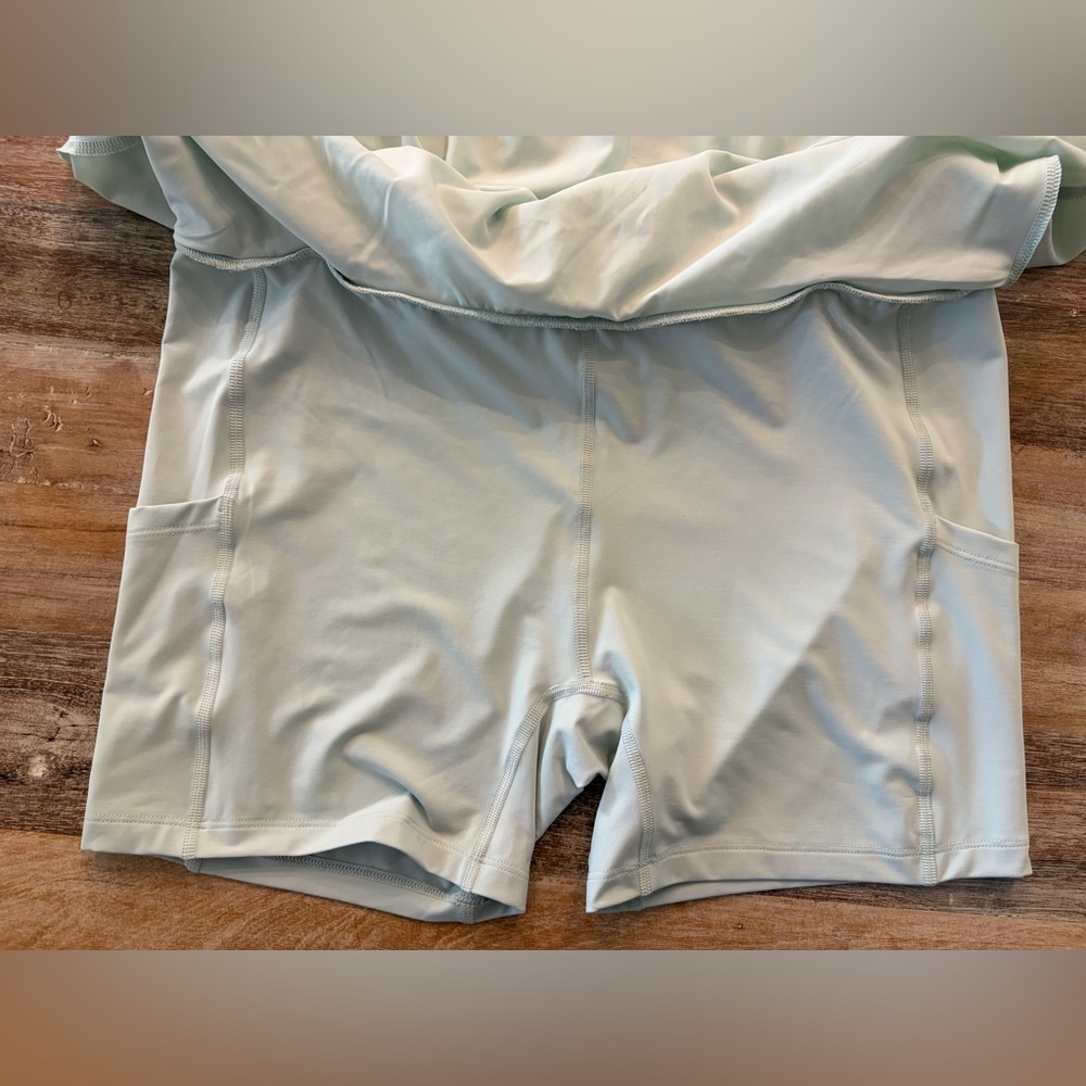CALIA Double Layer Mesh Skort NWT Women’s Large Mint 15” Golf Skort UPF 50+ - Picture 12 of 13